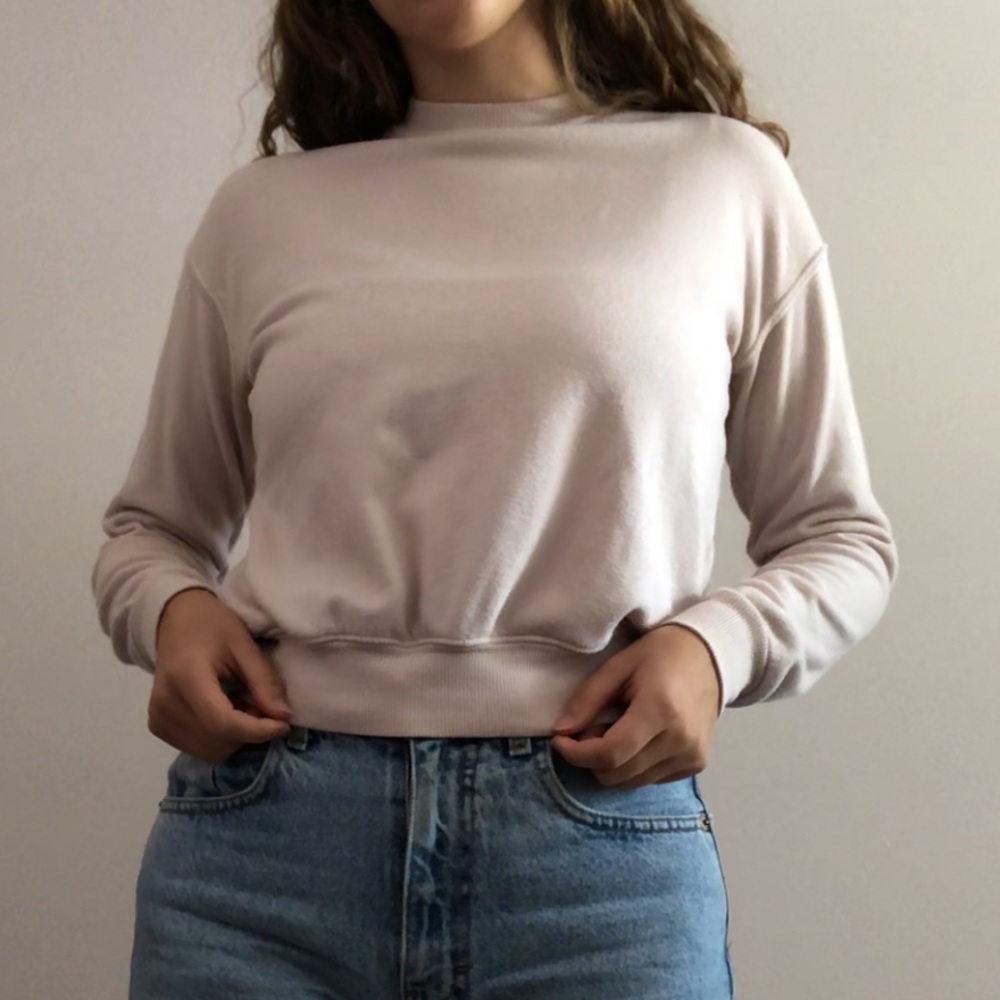 Brandy Cropped Crewneck